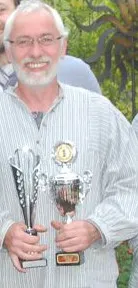 René auf dem Treppchen